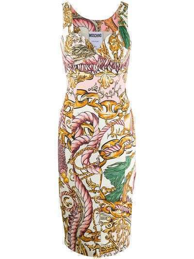 Moschino платье с принтом