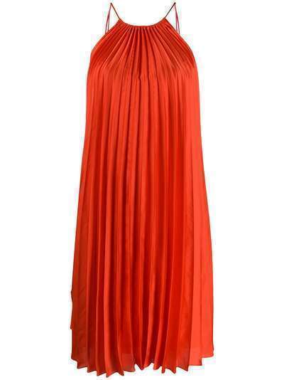 Stella McCartney плиссированное платье с завязками сбоку