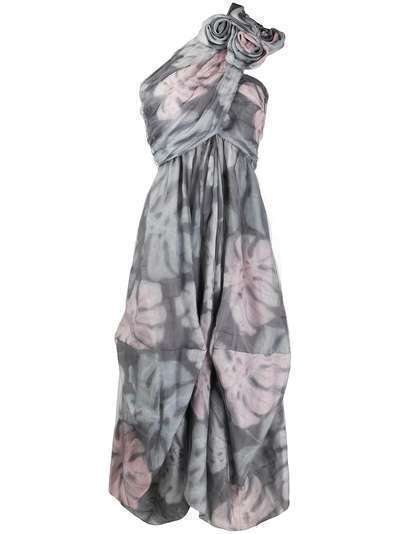 Giorgio Armani плиссированное платье с принтом