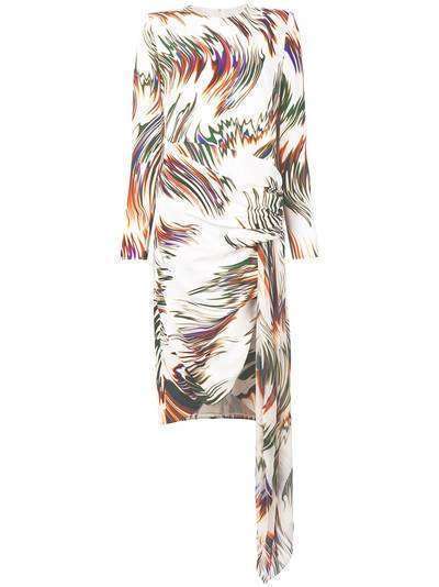Givenchy платье с абстрактным принтом