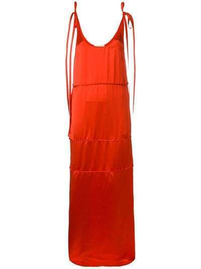 Ports 1961 длинное платье-рубашка с лямками на завязках