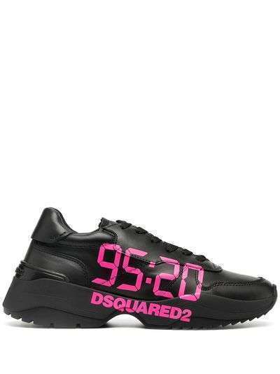 Dsquared2 кроссовки на шнуровке с логотипом