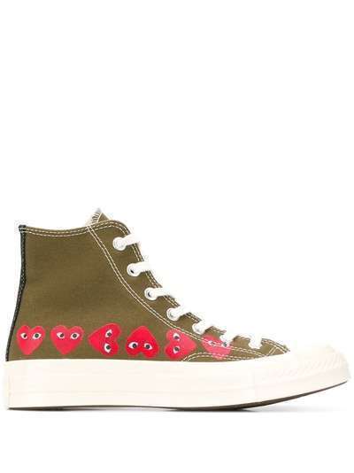 COMME DES GARÇONS PLAY X CONVERSE кеды с логотипом