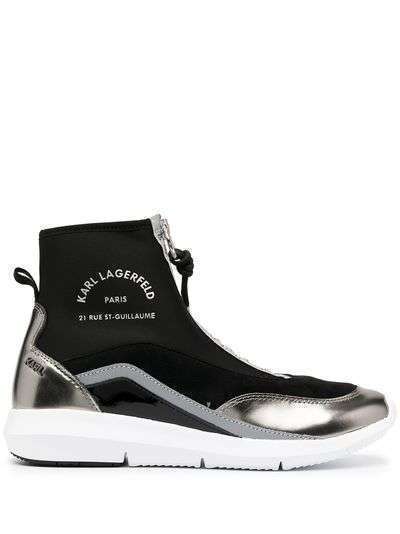 Karl Lagerfeld высокие кроссовки на молнии