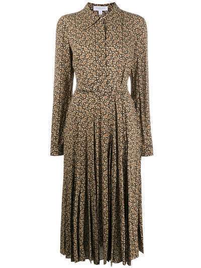 Michael Kors Collection платье миди с абстрактным принтом