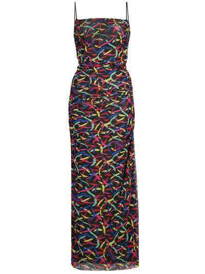 M Missoni платье-комбинация с абстрактным принтом