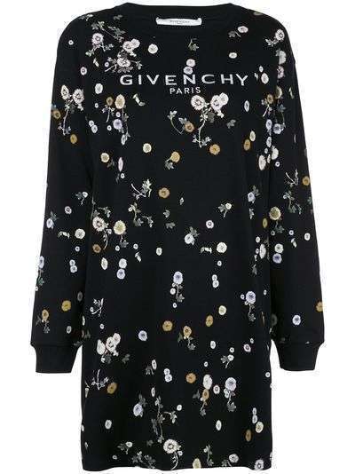 Givenchy платье-футболка с цветочным принтом
