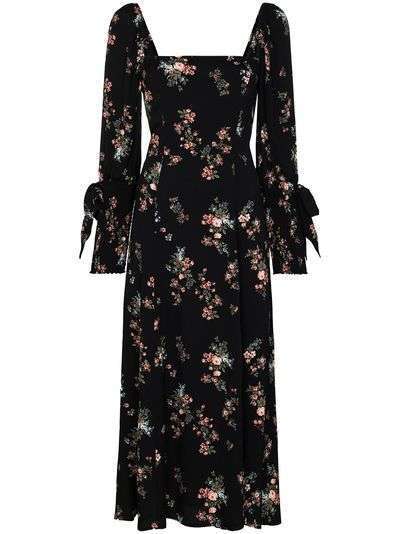 Reformation платье миди Aubrey с цветочным принтом