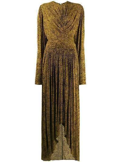 Isabel Marant длинное платье с драпировкой