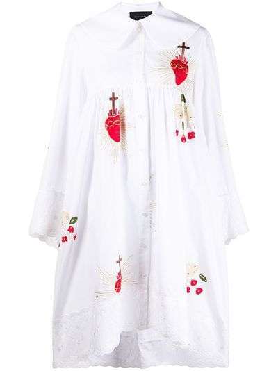Simone Rocha платье с вышивкой Sacred Heart