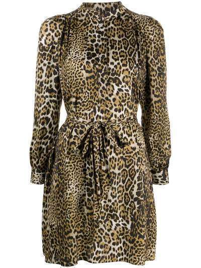 Zadig&Voltaire платье мини Retouched с леопардовым принтом