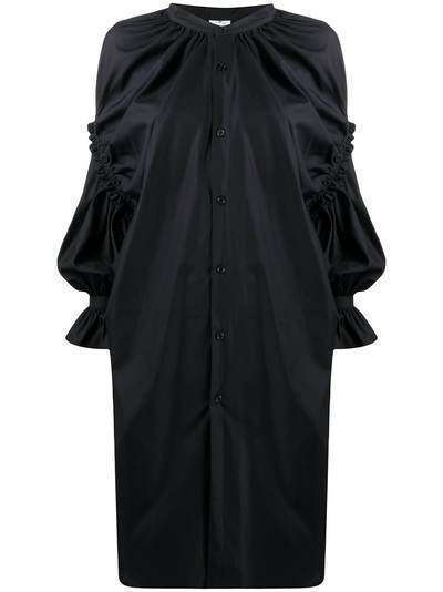 Comme Des Garçons Noir Kei Ninomiya присборенное платье с драпировкой