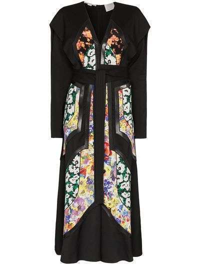 Stella McCartney платье с цветочным принтом и поясом