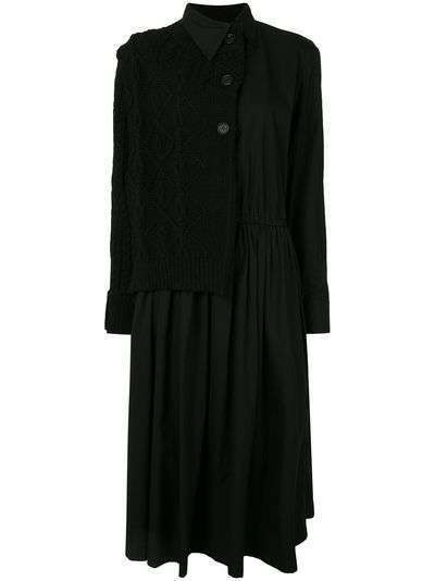 Yohji Yamamoto платье-рубашка на пуговицах