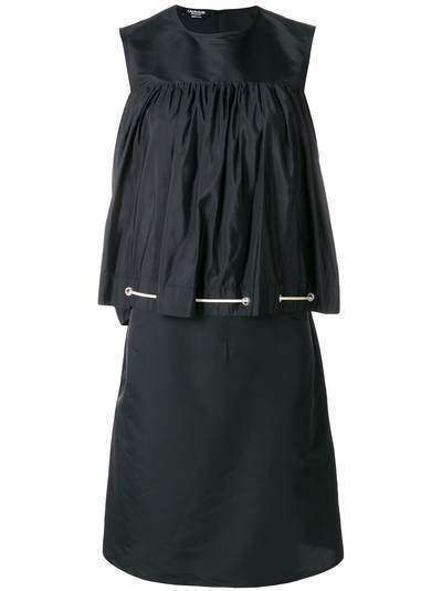 Calvin Klein 205W39nyc присборенное платье с контрастными завязками