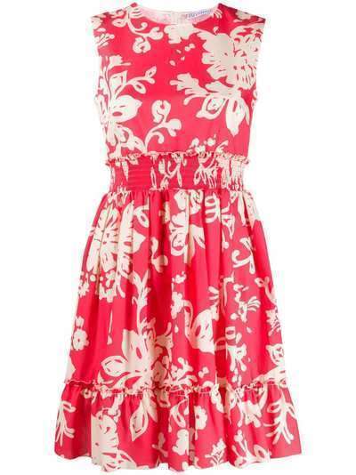 RedValentino платье мини с цветочным принтом