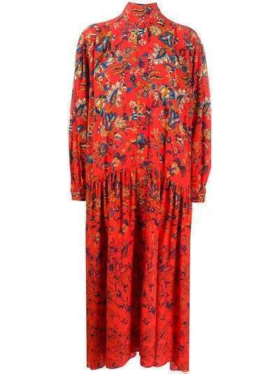 Givenchy длинное платье с цветочным принтом