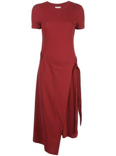 Rosetta Getty платье из джерси с асимметричным подолом