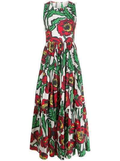La Doublej платье макси с цветочным принтом