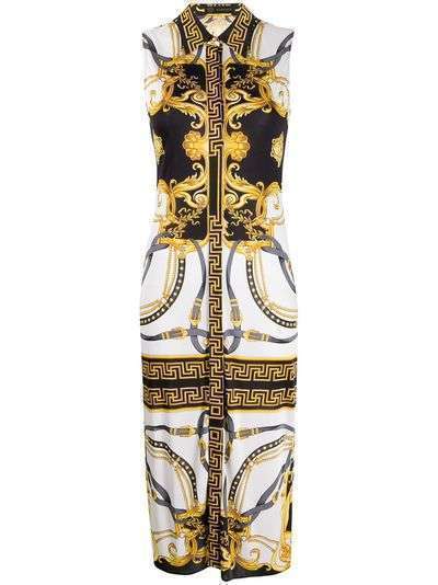 Versace платье-рубашка с принтом Barocco Rodeo