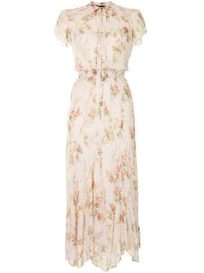 Polo Ralph Lauren платье макси с цветочным принтом