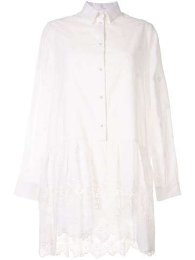 Macgraw платье-рубашка Dahlia с вышивкой и заниженной талией