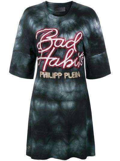 Philipp Plein платье-футболка 'Bad Habits'