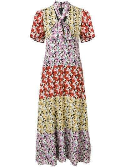 Valentino платье с цветочным принтом