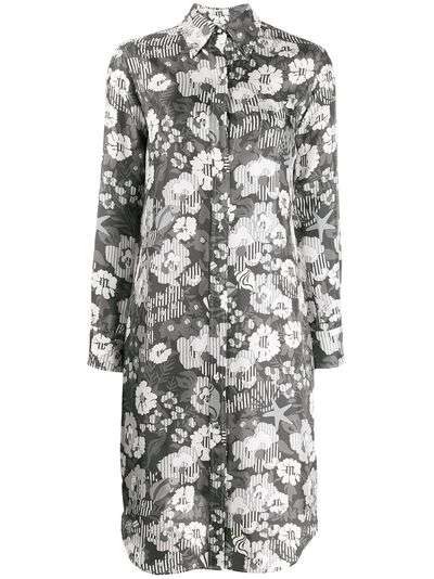 Thom Browne платье с цветочным принтом
