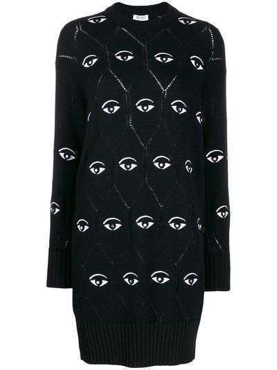 Kenzo платье-джемпер Eye с логотипом