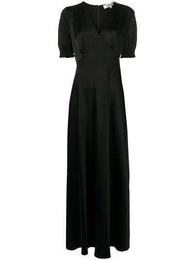 DVF Diane von Furstenberg длинное платье с V-образным вырезом