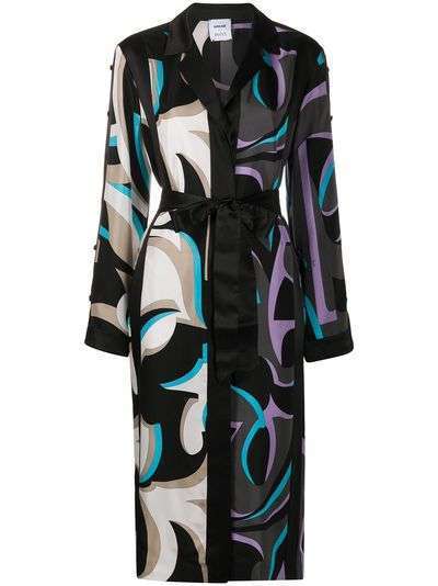 Emilio Pucci платье с абстрактным принтом и завязками