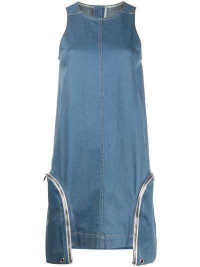 Rick Owens DRKSHDW платье-трапеция с боковыми карманами на молнии