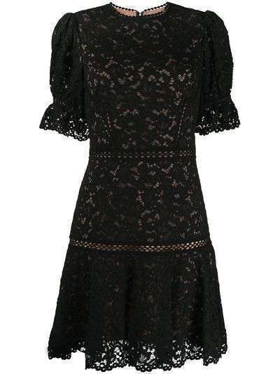 Jonathan Simkhai платье мини из цветочного кружева