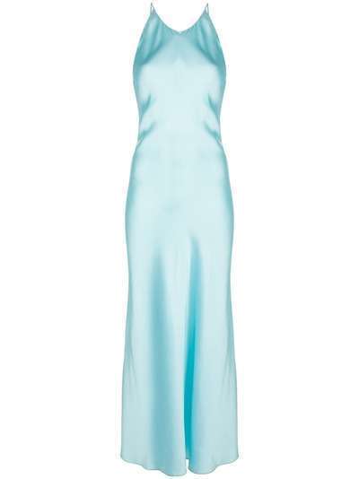Rosetta Getty атласное платье-комбинация