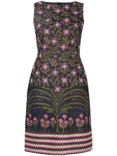 Giambattista Valli платье-футляр с цветочной вышивкой