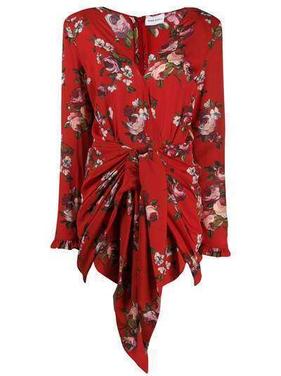 Magda Butrym платье-рубашка с цветочным принтом