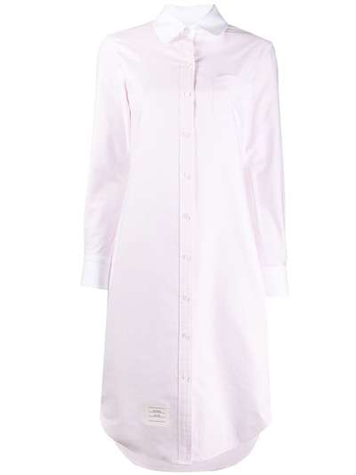 Thom Browne платье-рубашка с контрастным воротником