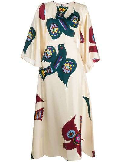 La Doublej платье Sorella с расклешенными рукавами