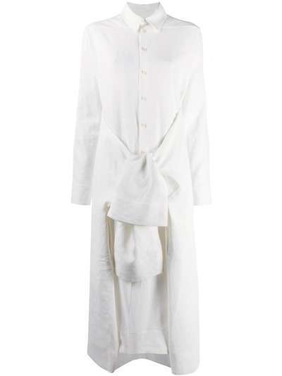 Jil Sander платье-рубашка миди с поясом