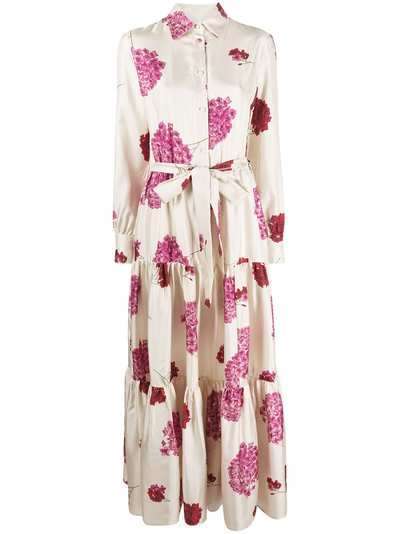 La Doublej платье-рубашка Bellini с цветочным принтом
