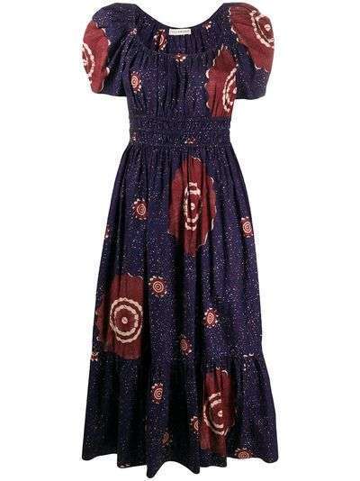 Ulla Johnson платье с абстрактным цветочным принтом