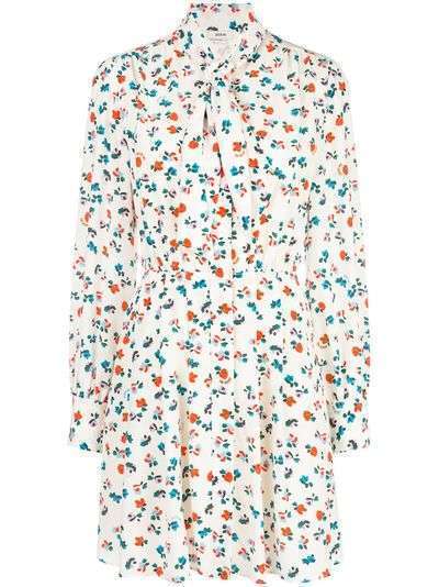 Jason Wu платье-рубашка мини с цветочным принтом