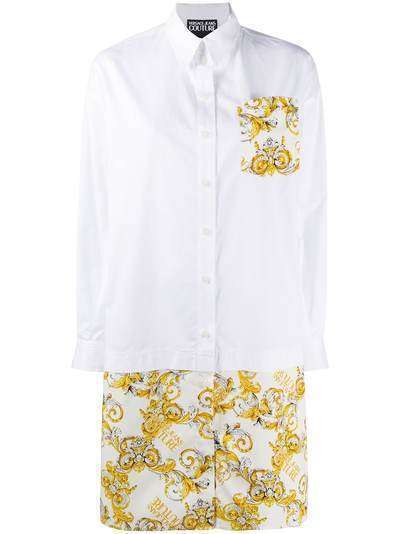 Versace Jeans Couture платье-рубашка с принтом Baroque