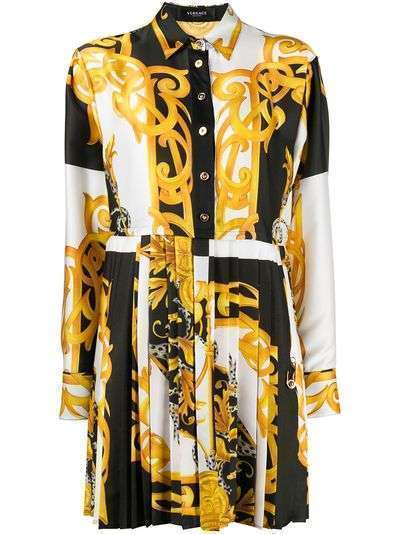 Versace платье-рубашка с принтом Baroque