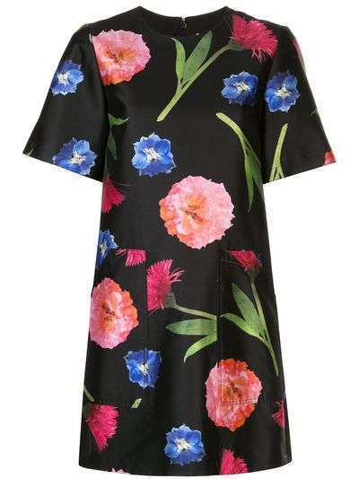 Carolina Herrera платье-футболка с цветочным принтом