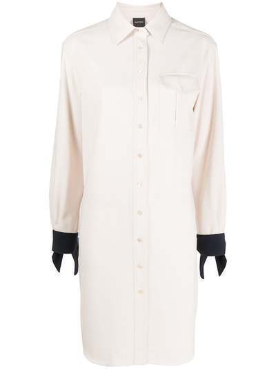 Aspesi платье-рубашка с контрастными манжетами