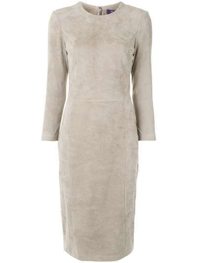 Ralph Lauren Collection приталенное платье с рукавами три четверти