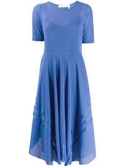 See by Chloé многослойное платье с асимметричным подолом