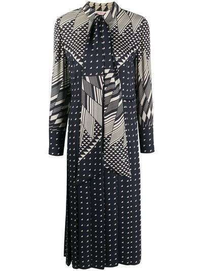 Tory Burch платье-рубашка с геометричным принтом